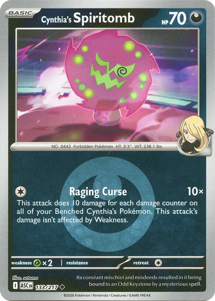 Cynthia's Spiritomb (133/217) (Energy Symbol Pattern) [Mega Evolution: Ascended Heroes] | L.A. Mood Comics and Games