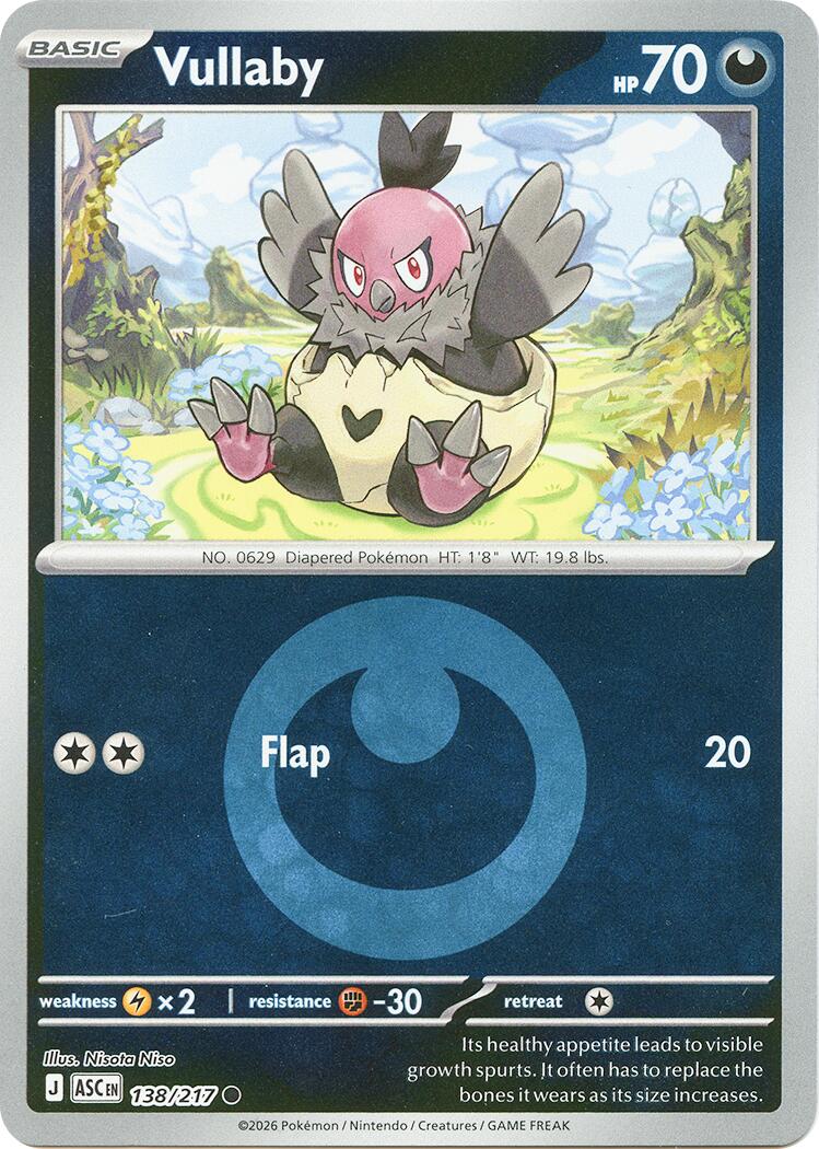 Vullaby (138/217) (Energy Symbol Pattern) [Mega Evolution: Ascended Heroes] | L.A. Mood Comics and Games