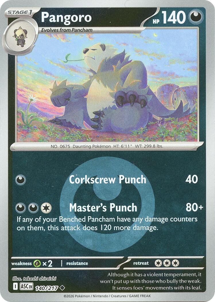 Pangoro (140/217) (Energy Symbol Pattern) [Mega Evolution: Ascended Heroes] | L.A. Mood Comics and Games
