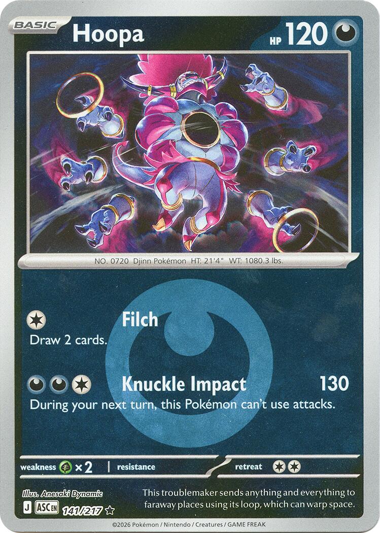 Hoopa (141/217) (Energy Symbol Pattern) [Mega Evolution: Ascended Heroes] | L.A. Mood Comics and Games