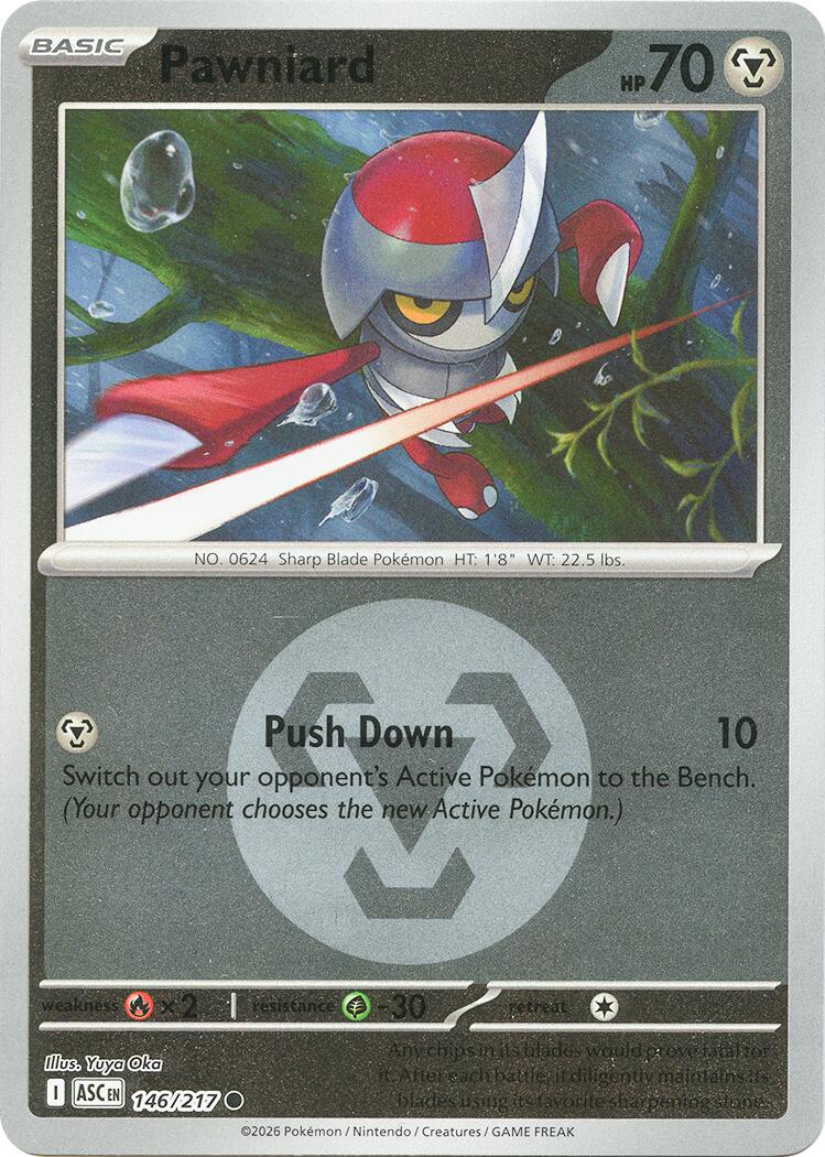Pawniard (146/217) (Energy Symbol Pattern) [Mega Evolution: Ascended Heroes] | L.A. Mood Comics and Games