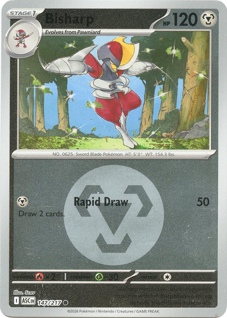 Bisharp (147/217) (Energy Symbol Pattern) [Mega Evolution: Ascended Heroes] | L.A. Mood Comics and Games