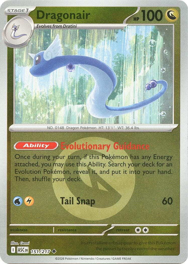 Dragonair (151/217) (Energy Symbol Pattern) [Mega Evolution: Ascended Heroes] | L.A. Mood Comics and Games