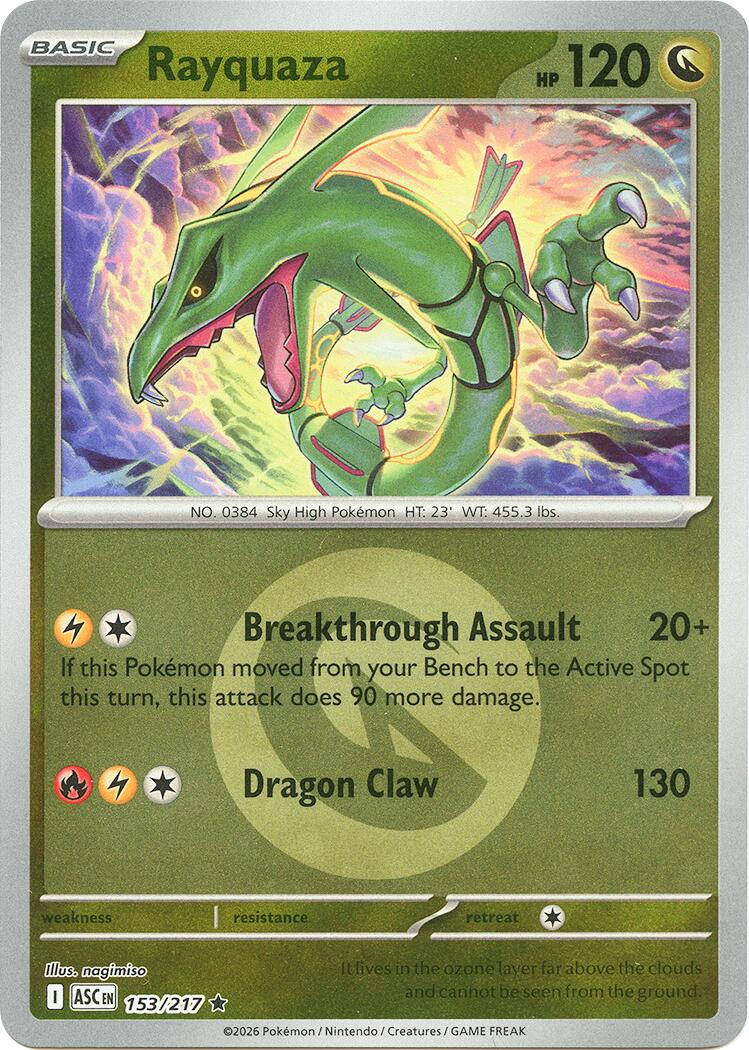 Rayquaza (153/217) (Energy Symbol Pattern) [Mega Evolution: Ascended Heroes] | L.A. Mood Comics and Games