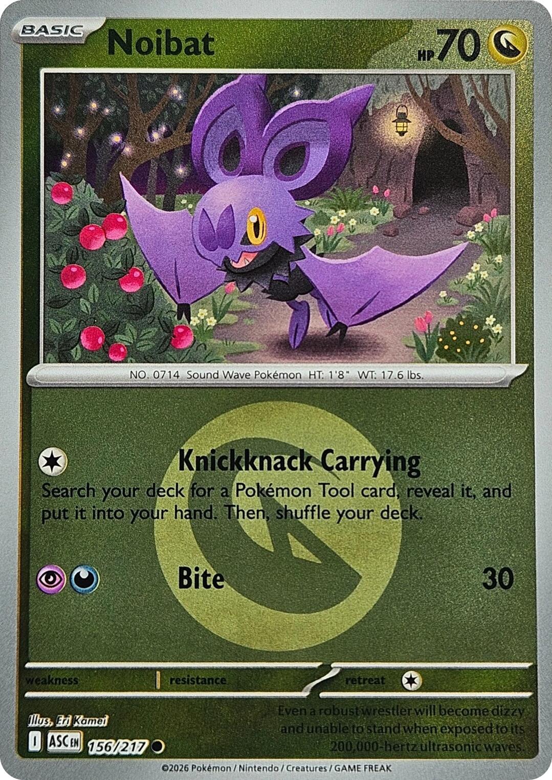 Noibat (156/217) (Energy Symbol Pattern) [Mega Evolution: Ascended Heroes] | L.A. Mood Comics and Games