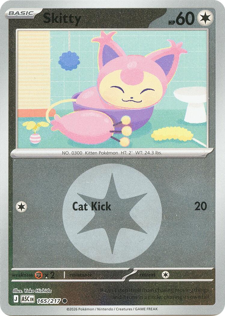 Skitty (165/217) (Energy Symbol Pattern) [Mega Evolution: Ascended Heroes] | L.A. Mood Comics and Games