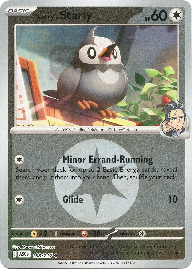 Larry's Starly (168/217) (Energy Symbol Pattern) [Mega Evolution: Ascended Heroes] | L.A. Mood Comics and Games