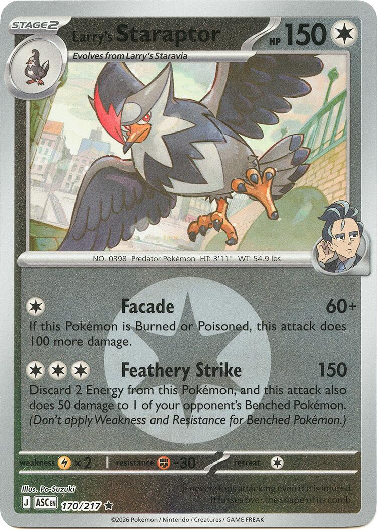 Larry's Staraptor (170/217) (Energy Symbol Pattern) [Mega Evolution: Ascended Heroes] | L.A. Mood Comics and Games