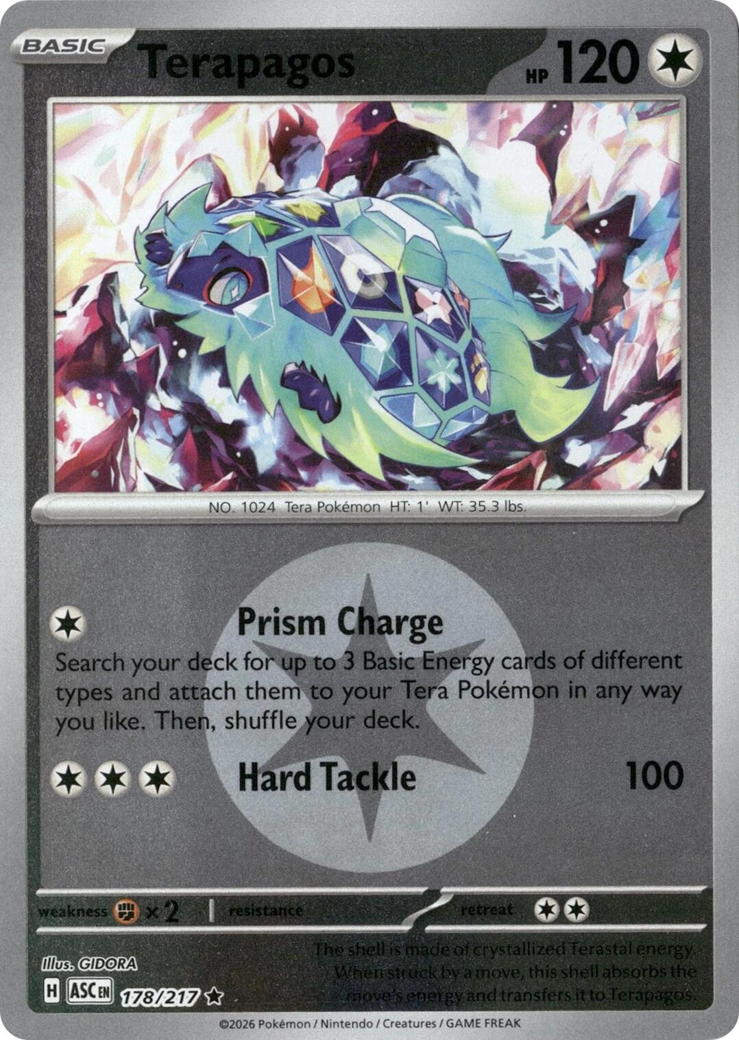 Terapagos (178/217) (Energy Symbol Pattern) [Mega Evolution: Ascended Heroes] | L.A. Mood Comics and Games