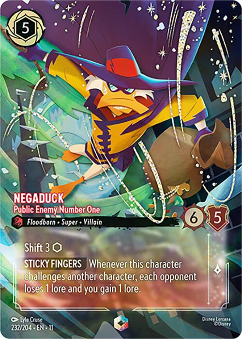 Negaduck - Public Enemy Number One (Enchanted) (232/204) [Winterspell] | L.A. Mood Comics and Games