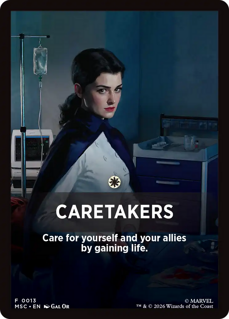 Caretakers Theme Card [Marvel Super Heroes Commander] | L.A. Mood Comics and Games