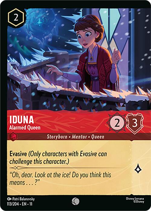 Iduna - Alarmed Queen (Foil) (113/204) [Winterspell] | L.A. Mood Comics and Games