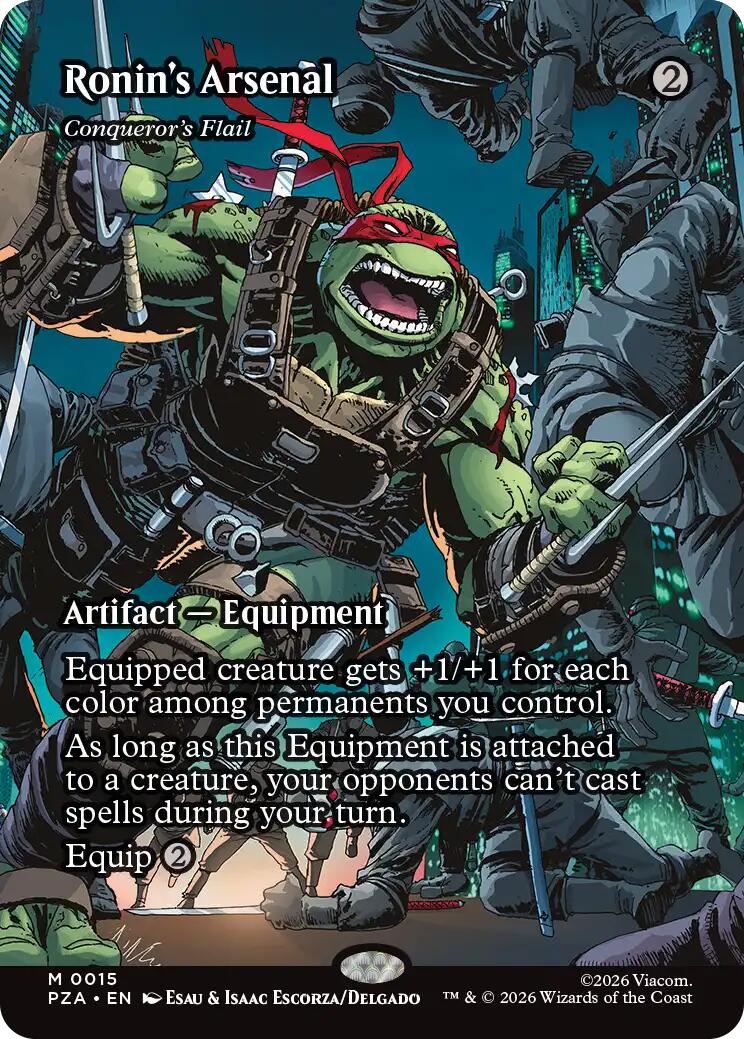 Ronin's Arsenal - Conqueror's Flail (Borderless) [Teenage Mutant Ninja Turtles Eternal-Legal] | L.A. Mood Comics and Games
