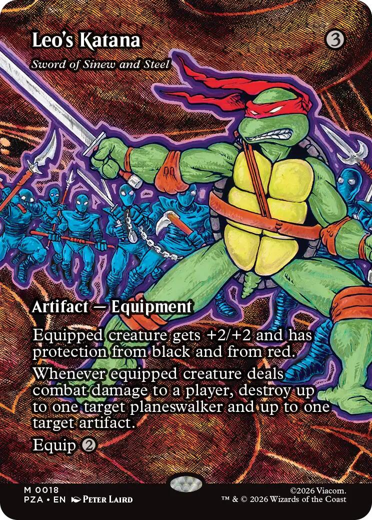 Leo's Katana - Sword of Sinew and Steel (Borderless) [Teenage Mutant Ninja Turtles Eternal-Legal] | L.A. Mood Comics and Games