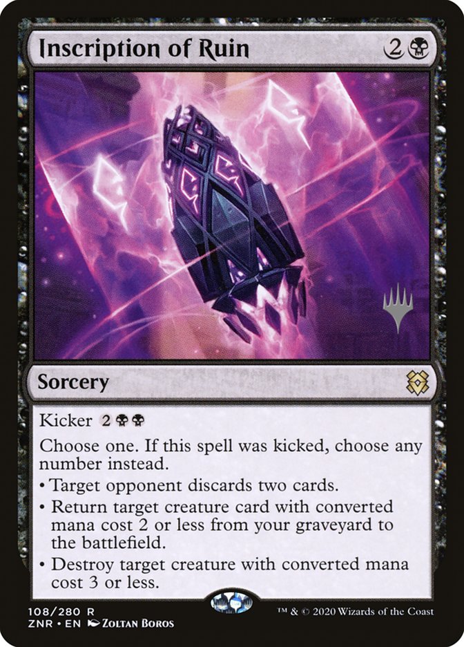 Inscription of Ruin (Promo Pack) [Zendikar Rising Promos] | L.A. Mood Comics and Games