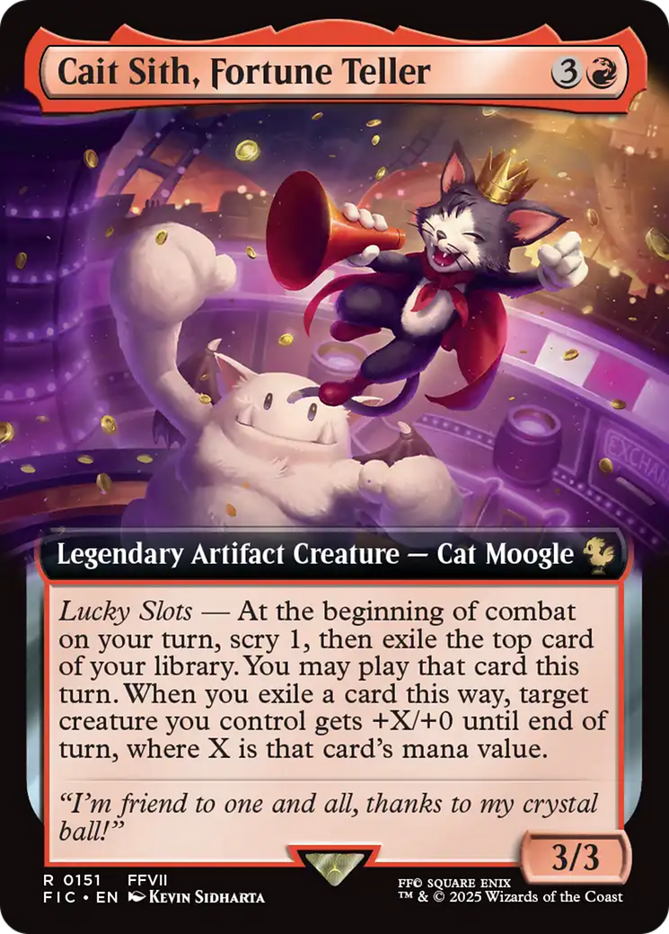 Cait Sith, Fortune Teller (Extended Art) [FINAL FANTASY Commander] | L.A. Mood Comics and Games