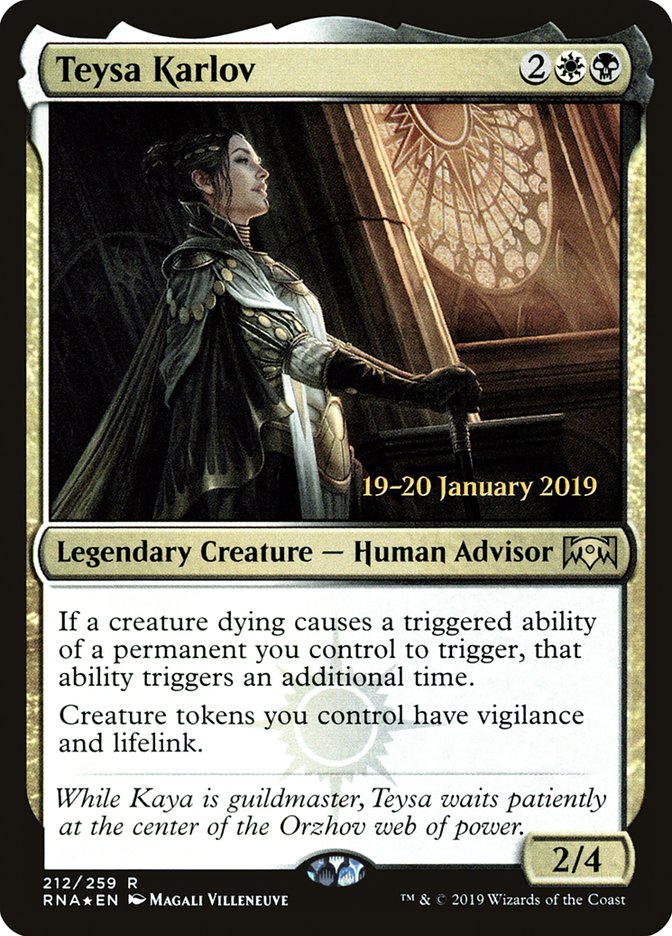 Teysa Karlov [Ravnica Allegiance Prerelease Promos] | L.A. Mood Comics and Games