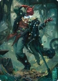 Tibalt, Cosmic Impostor Art Card [Kaldheim Art Series] | L.A. Mood Comics and Games