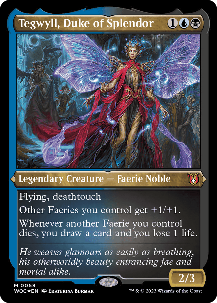 Tegwyll, Duke of Splendor (Display Commander) [Wilds of Eldraine Commander] | L.A. Mood Comics and Games