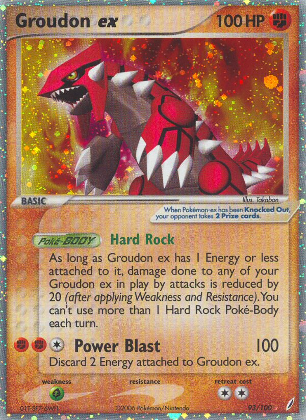 Groudon ex (93/100) [EX: Crystal Guardians] | L.A. Mood Comics and Games