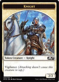 Knight // Thopter Double-Sided Token (Game Night) [Core Set 2019 Tokens] | L.A. Mood Comics and Games