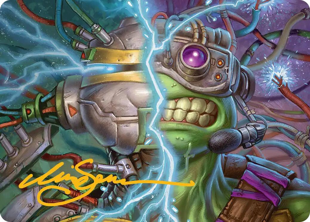 Mind Transfer Protocol Art Card (Gold-Stamped Signature) [Teenage Mutant Ninja Turtles Art Series] | L.A. Mood Comics and Games