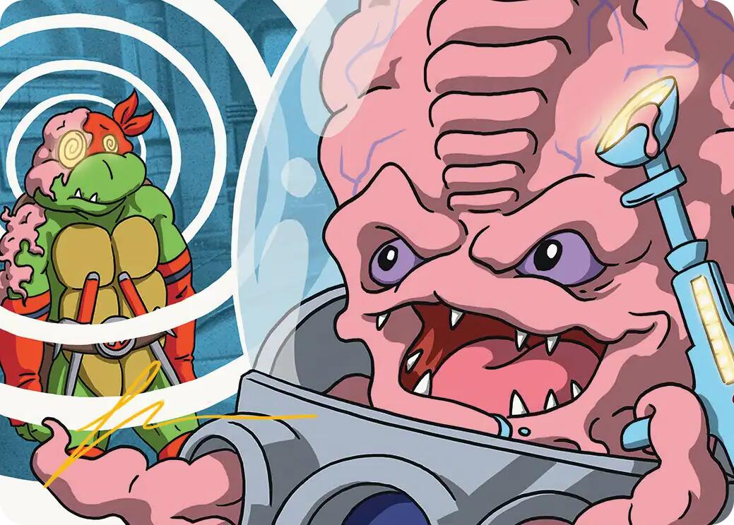 Krang, Master Mind Art Card (25/54) (Gold-Stamped Signature) [Teenage Mutant Ninja Turtles Art Series] | L.A. Mood Comics and Games