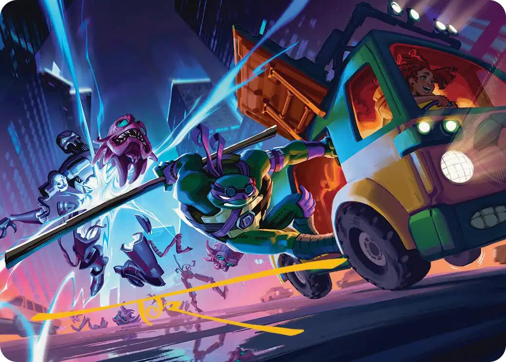 Donatello, Rad Scientist Art Card (Gold-Stamped Signature) [Teenage Mutant Ninja Turtles Art Series] | L.A. Mood Comics and Games