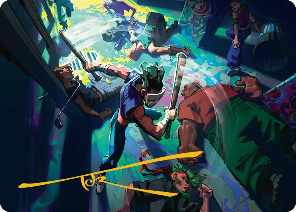 Pain 101 Art Card (Gold-Stamped Signature) [Teenage Mutant Ninja Turtles Art Series] | L.A. Mood Comics and Games