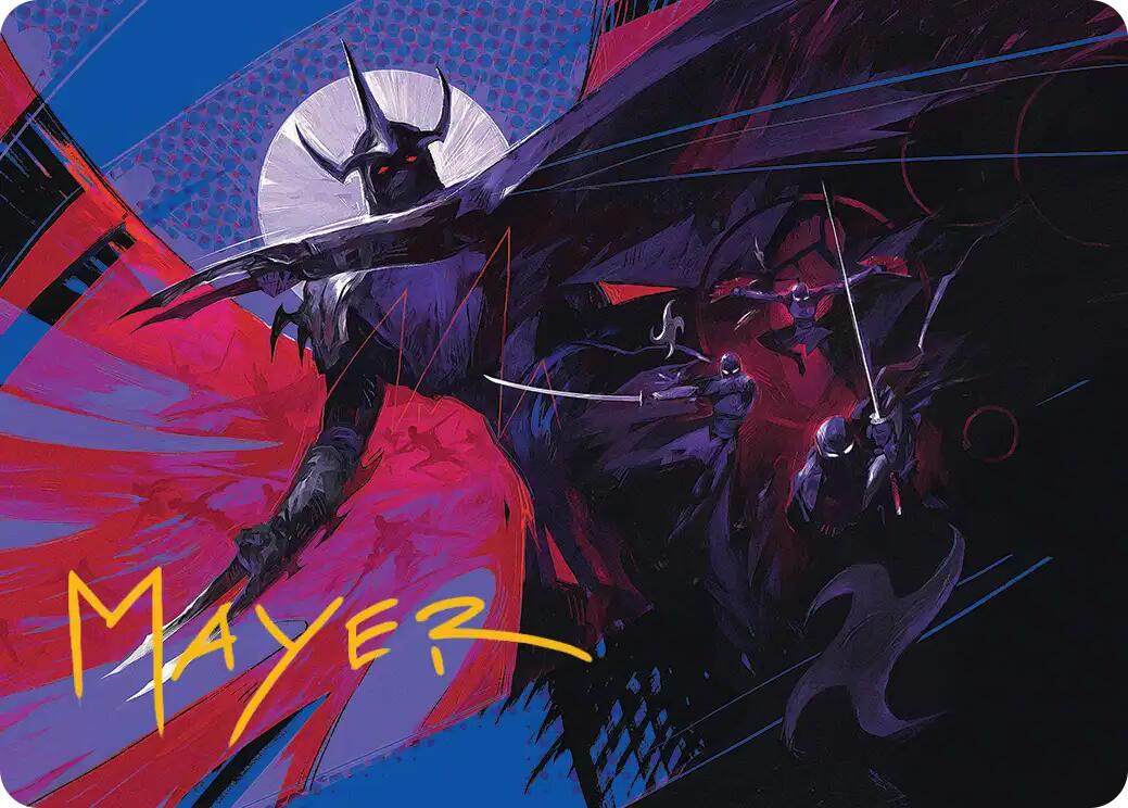 Shredder's Technique Art Card (Gold-Stamped Signature) [Teenage Mutant Ninja Turtles Art Series] | L.A. Mood Comics and Games