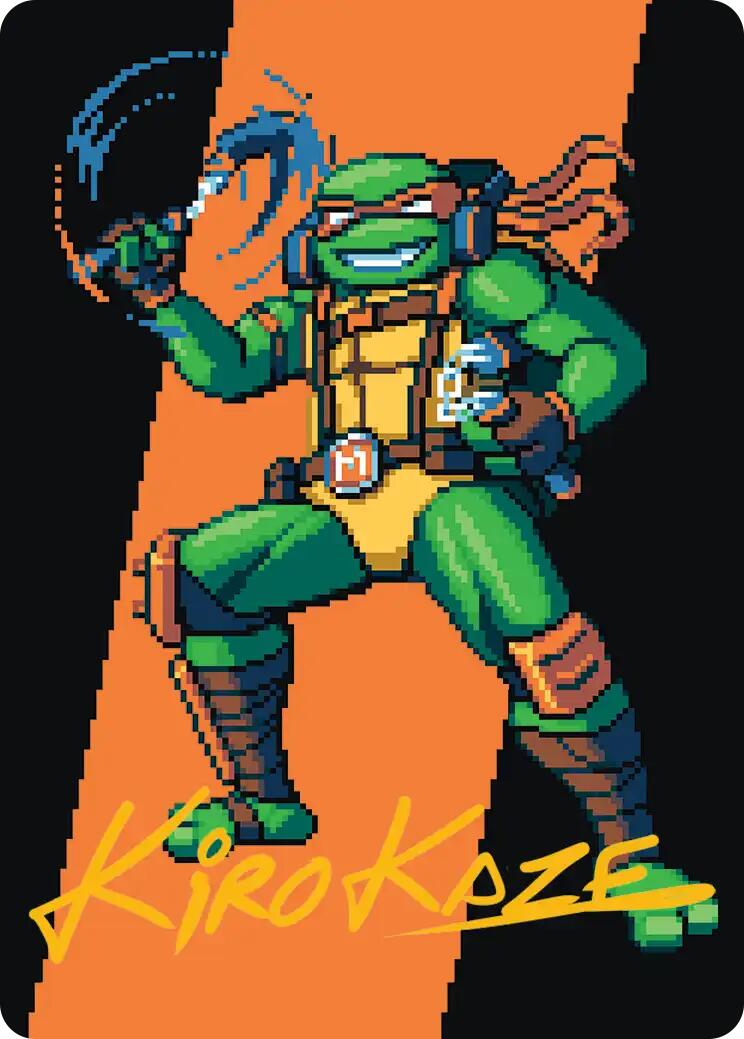 Michelangelo, the Heart Art Card (Gold-Stamped Signature) [Teenage Mutant Ninja Turtles Art Series] | L.A. Mood Comics and Games