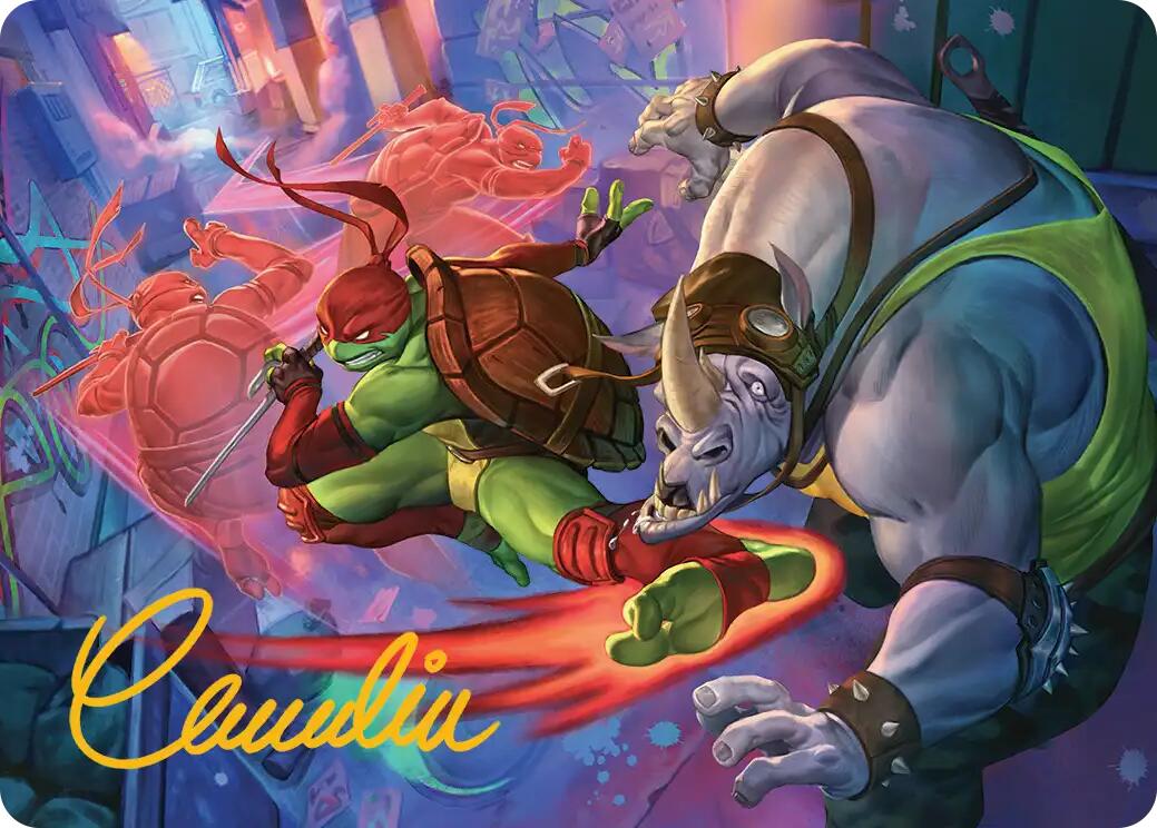 Super Combo Art Card (Gold-Stamped Signature) [Teenage Mutant Ninja Turtles Art Series] | L.A. Mood Comics and Games