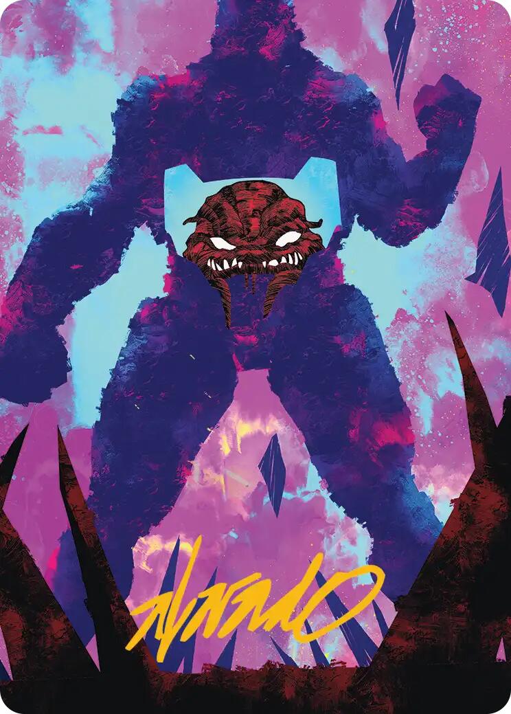 Krang, Utrom Warlord Art Card (Gold-Stamped Signature) [Teenage Mutant Ninja Turtles Art Series] | L.A. Mood Comics and Games