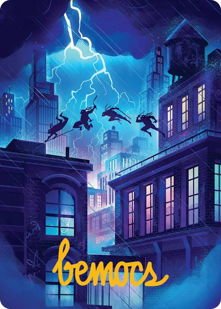 Island Art Card (37/54) (Gold-Stamped Signature) [Teenage Mutant Ninja Turtles Art Series] | L.A. Mood Comics and Games