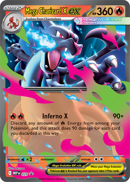 Mega Charizard X ex (029) [Mega Evolution Promo] | L.A. Mood Comics and Games