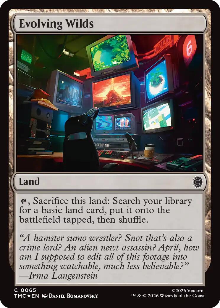 Evolving Wilds (Surge Foil) [Teenage Mutant Ninja Turtles Commander] | L.A. Mood Comics and Games