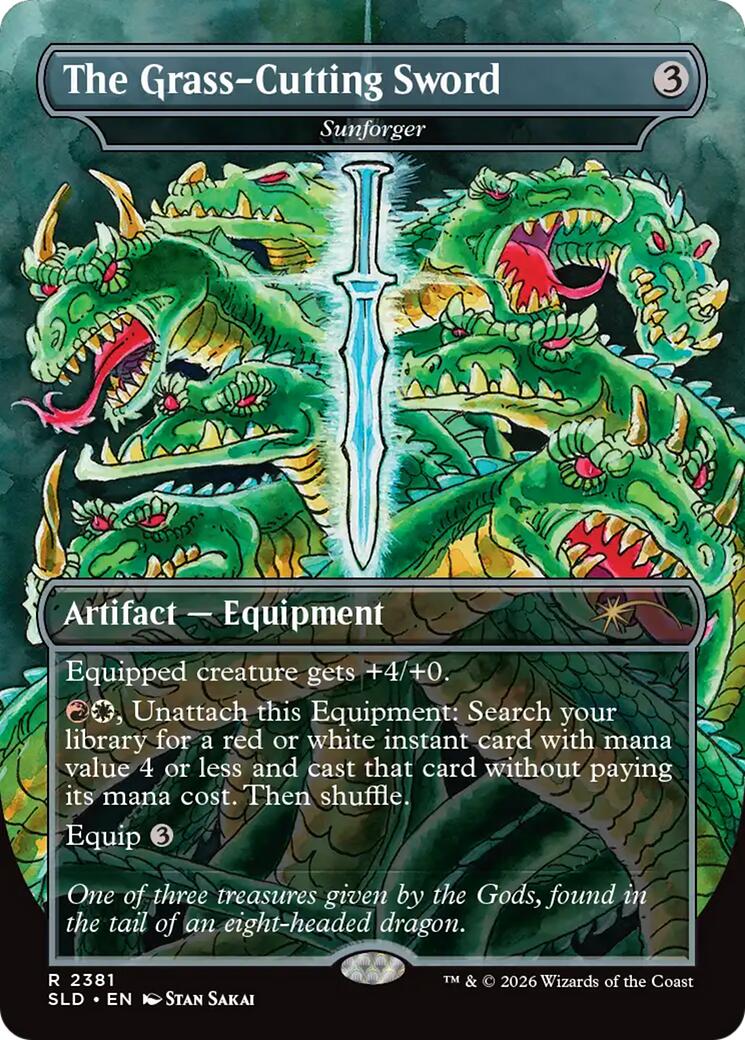 The Grass-Cutting Sword - Sunforger [Secret Lair Drop Series] | L.A. Mood Comics and Games