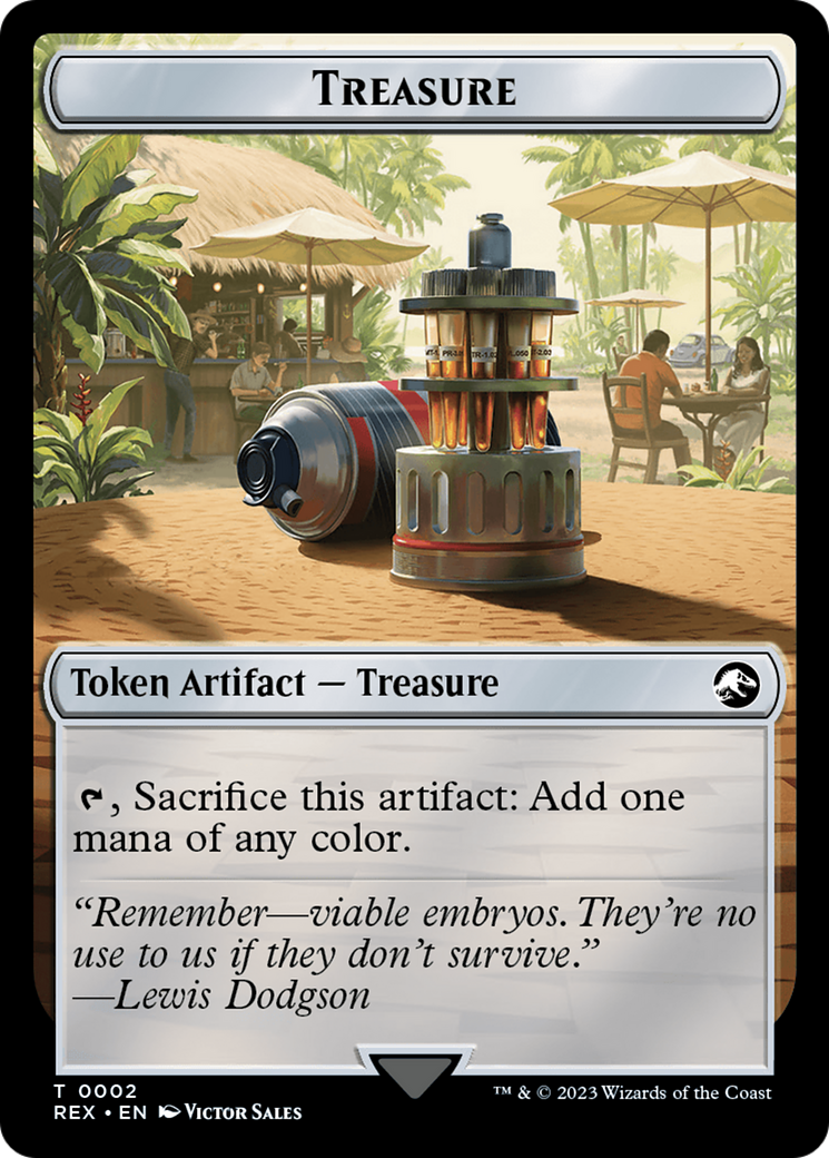 Treasure (0002) // Golem Double-Sided Token [Jurassic World Collection Tokens] | L.A. Mood Comics and Games