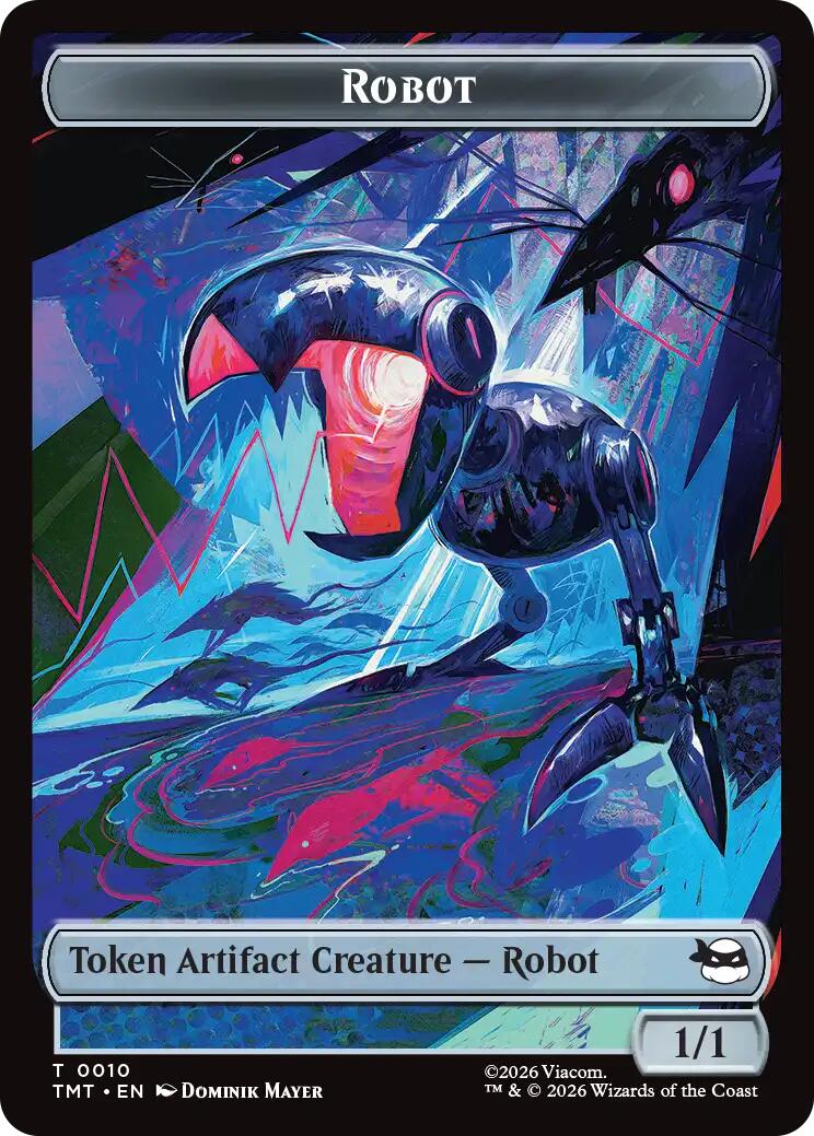Treasure // Robot Double-Sided Token [Teenage Mutant Ninja Turtles Commander Tokens] | L.A. Mood Comics and Games