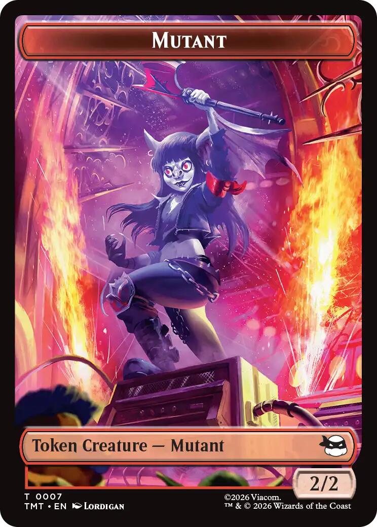 Mutant // Ninja Turtle Spirit Double-Sided Token [Teenage Mutant Ninja Turtles Tokens] | L.A. Mood Comics and Games