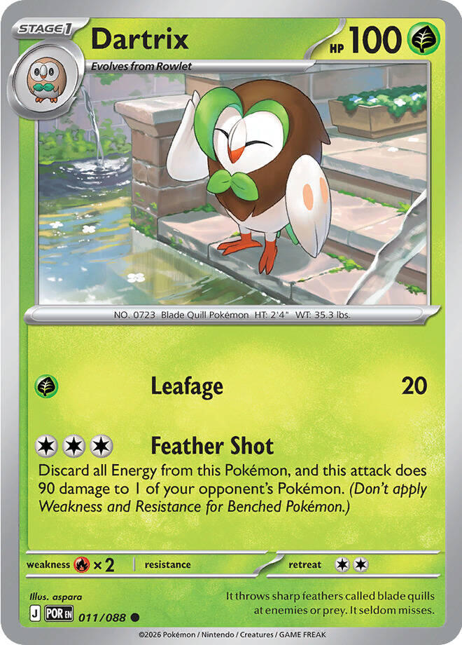 Dartrix (011/088) [Mega Evolution: Perfect Order] | L.A. Mood Comics and Games