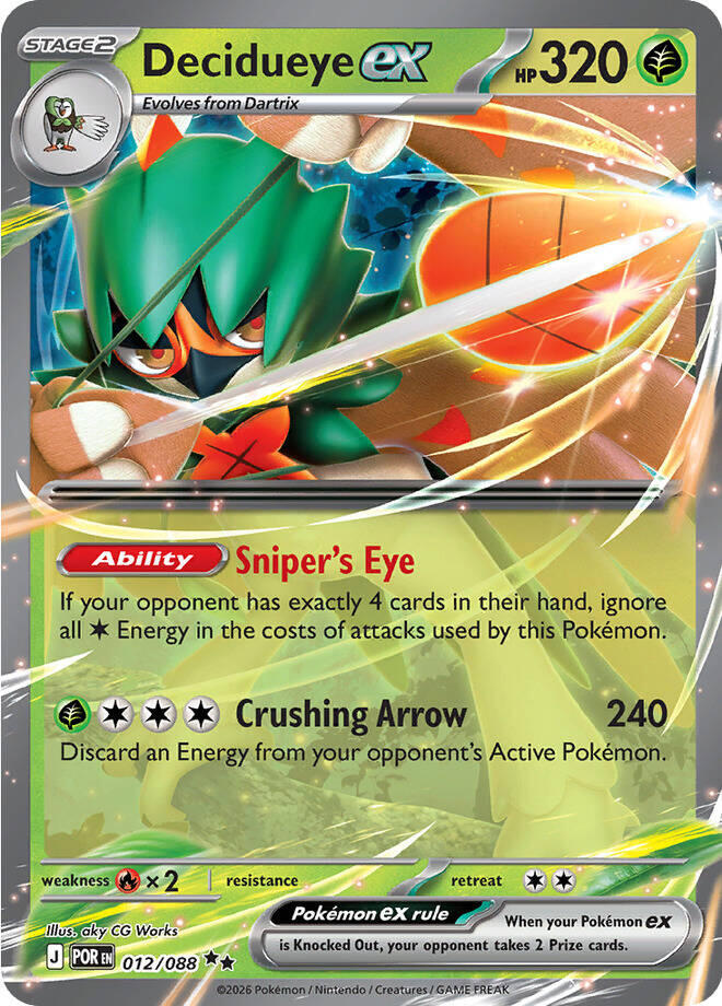 Decidueye ex (012/088) [Mega Evolution: Perfect Order] | L.A. Mood Comics and Games