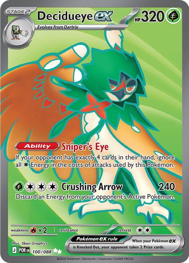 Decidueye ex (100/088) [Mega Evolution: Perfect Order] | L.A. Mood Comics and Games