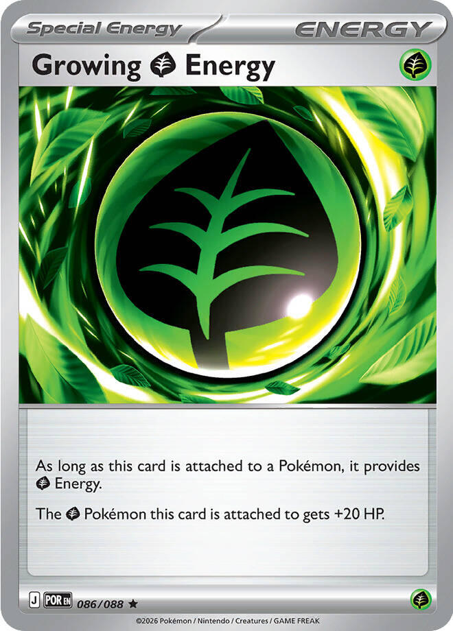 Growing Grass Energy (086/088) [Mega Evolution: Perfect Order] | L.A. Mood Comics and Games