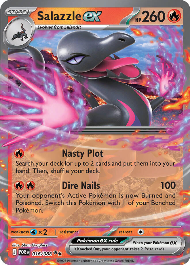 Salazzle ex (016/088) [Mega Evolution: Perfect Order] | L.A. Mood Comics and Games