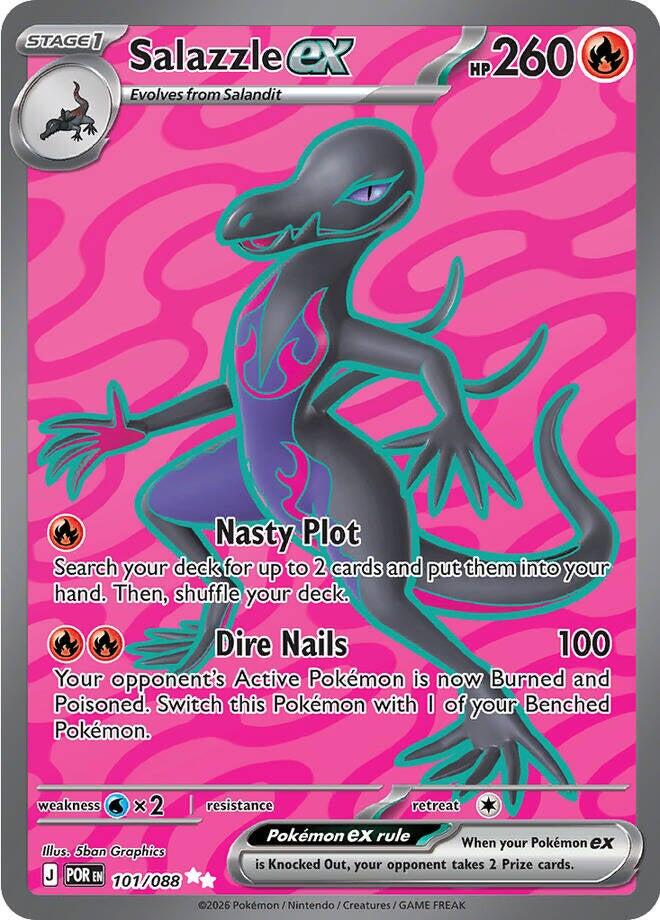 Salazzle ex (101/088) [Mega Evolution: Perfect Order] | L.A. Mood Comics and Games