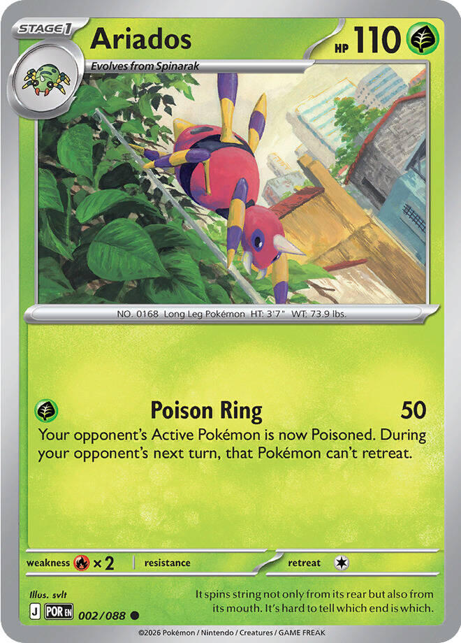 Ariados (002/088) [Mega Evolution: Perfect Order] | L.A. Mood Comics and Games