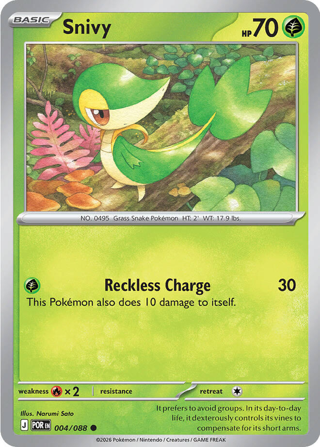 Snivy (004/088) [Mega Evolution: Perfect Order] | L.A. Mood Comics and Games