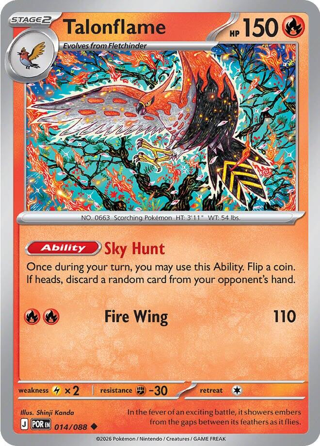 Talonflame (014/088) [Mega Evolution: Perfect Order] | L.A. Mood Comics and Games