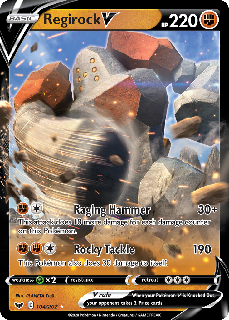 Regirock V (104/202) [Sword & Shield: Base Set] | L.A. Mood Comics and Games